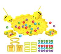 Bvizyelck Magnetic Fishing Game - Magnetic Tabletop Bee Fishing Game | Playgame Interactive Educational Toy for Girl Boy School Travel Home Playtime Preschoolers Develop Skills