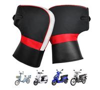Bvizyelck Motorcycle Handlebar Mittens, Waterproof Thickened Fleece Motorbike Grip Handlebar Gloves, Winter Thick Motorcycle Hand Warmer, Thermal Scooter Handlebars Muff Gloves For Motorbike, Bike