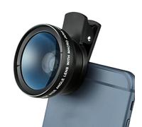 Bvizyelck Phone Lens Kit,Phone Camera Lens 0.45X Wide Angle 15x Super Macro Lens | Clip Cell Phone Photography Camera for All Smartphones