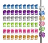 Bvizyelck Plant Clips for Support - Colorful Butterfly Quick Release Clamps | Orchid Support Clips | for Greenhouse Balcony Patio Garden Backyard Outdoor Flower Pots Fruits Vegetables