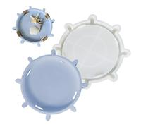 Bvizyelck Tray Mold, Storage Tray Container Mold, Art Craft Rudder Design Plaster Moulds for Making Jewelry Plates Table Room Decoration Wedding