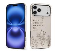 Bvkilrvc for iPhone 17 Pro Max Case, God is Within Her Pattern Print Matte Phone Case Funny Liquid Silicone Case Impact Resistant Anti-Scratch Shockproof Protective Cover