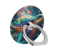 Bvkilrvc Phone Ring Holder Grip, Galactic Turtle Soar Cell Phone Ring 360 Rotate Metal Finger Ring Socket Grip Kickstand Compatible with iPhone Samsung Galaxy LG Google Pixel iPad
