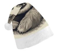 BVKWNTSA Christmas Santa Hat Set Peoples Festive Sloth My Spirit Animal Printed Xmas Hat for Holiday Party, Family Gathering, Christmas Decoration