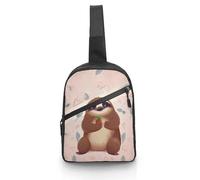 BVKWNTSA Crossbody Sling Backpack Sling Bag Cute Sloth Printed Travel Hiking Chest Bag Daypack,Travel Outdoor