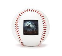 BVKWNTSA Durable Personalized Gothic Happy Halloween Printed Baseball for Players & Gifts, Classic PU Baseball for Training And Collecting