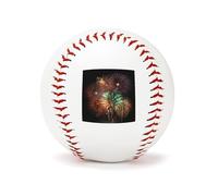 BVKWNTSA Durable Personalized Splendid Fireworks Printed Baseball for Players & Gifts, Classic PU Baseball for Training And Collecting