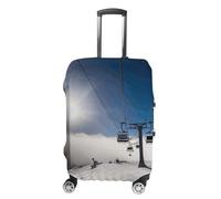 BVKWNTSA Elastic Suitcase Cover Ski Lift at Sunshine Printed Travel Luggage Cover Protective Travel Trolley Case Cover for Suitcases