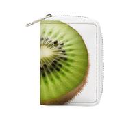 BVKWNTSA Fashion Leather Green Kiwi Printed Card Holder, Large Capacity Card Holder Small and Convenient Easily Put Into Pockets, Carry-on Bags, Backpacks, Etc. Meet Your Convenient Storage Needs