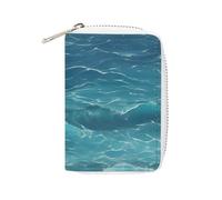 BVKWNTSA Fashion Leather The Deep Ocean Printed Card Holder, Large Capacity Card Holder Small and Convenient Easily Put Into Pockets, Carry-on Bags, Backpacks, Etc. Meet Your Convenient Storage Needs