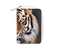 BVKWNTSA Fashion Leather Tiger Printed Card Holder, Large Capacity Card Holder Small and Convenient Easily Put Into Pockets, Carry-on Bags, Backpacks, Etc. Meet Your Convenient Storage Needs