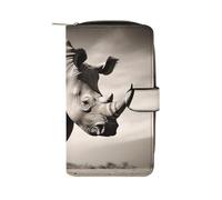 BVKWNTSA Fashionable Large-Capacity South Africa Animal Printed Leather Multifunctional Wallet for Men and Women, Multi-Card Slot Business Casual Wallet