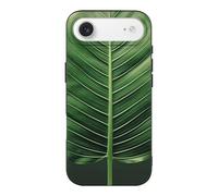BVKWNTSA for iPhone 17 Phone Case, Summer Tropical Leaf Printed Shockproof Slim Cover Drop Proof Protective Cases Scratch-Resistant Back Cover