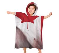 BVKWNTSA Kids Beach Towel With Hood - Canadian Flag Printed Soft Hooded Baby Bath- Children's Gifts