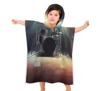 BVKWNTSA Kids Beach Towel With Hood - Rock Band Stage1 Printed Soft Hooded Baby Bath- Children's Gifts