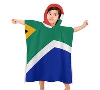 BVKWNTSA Kids Beach Towel With Hood - South Africa Flag Printed Soft Hooded Baby Bath- Children's Gifts