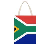 BVKWNTSA Large Capacity South Africa Flag Printed Canvas Tote Bag Single - A Durable And Stylish Shopping Helper