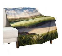 BVKWNTSA Large Flannel Fleece Throw Blanket, Golf Course Printed Cozy Lightweight Thick Blanket - All Seasons Suitable for Women