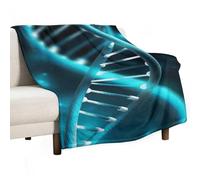 BVKWNTSA Large Flannel Fleece Throw Blanket, Science Gene Strand Printed Cozy Lightweight Thick Blanket - All Seasons Suitable for Women