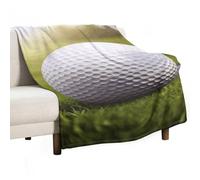 BVKWNTSA Large Flannel Fleece Throw Blanket, Sport Golf Ball Printed Cozy Lightweight Thick Blanket - All Seasons Suitable for Women