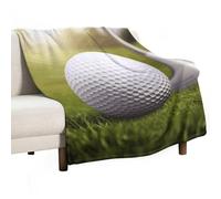 BVKWNTSA Large Flannel Fleece Throw Blanket, Sport Golf Ball Printed Cozy Lightweight Thick Blanket - All Seasons Suitable for Women