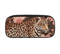 BVKWNTSA Pencil Case Large Capacity - Multifunctional, Striped Leopard Printed Stationery Organizer, Pencil Pouch, Pen Bag, Office, Pencil Bag