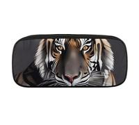 BVKWNTSA Pencil Case Large Capacity - Multifunctional, Tiger at Rest Printed Stationery Organizer, Pencil Pouch, Pen Bag, Office, Pencil Bag