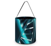 BVKWNTSA Reusable Large Capacity Science Gene Strand Printed Halloween Hand-held Candy Bag Holiday Party Gift Storage Bag