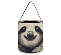 BVKWNTSA Reusable Large Capacity Sloth My Spirit Animal Printed Halloween Hand-held Candy Bag Holiday Party Gift Storage Bag