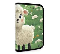 BVKWNTSA Set Tool Pouches, Cute Cartoon Sheep Printed Big Capacity Storage Pouch, Art Supply Storage Box, Durable Tool Zipper Pouches