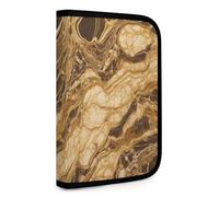 BVKWNTSA Set Tool Pouches, Golden Marble Printed Big Capacity Storage Pouch, Art Supply Storage Box, Durable Tool Zipper Pouches