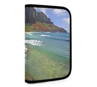 BVKWNTSA Set Tool Pouches, Kauai Hawaii Seashore Printed Big Capacity Storage Pouch, Art Supply Storage Box, Durable Tool Zipper Pouches