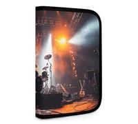 BVKWNTSA Set Tool Pouches, Rock Concert Stage Printed Big Capacity Storage Pouch, Art Supply Storage Box, Durable Tool Zipper Pouches