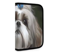 BVKWNTSA Set Tool Pouches, Shih Tzu Dog Printed Big Capacity Storage Pouch, Art Supply Storage Box, Durable Tool Zipper Pouches