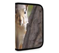 BVKWNTSA Set Tool Pouches, Squirrel in The Tree Printed Big Capacity Storage Pouch, Art Supply Storage Box, Durable Tool Zipper Pouches