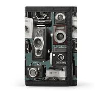 BVKWNTSA Stylish and Durable Retro Cool Camera Collection1 Printed Tri-fold Wallet, Multi-Card Slots, Large Capacity and Portable