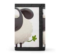 BVKWNTSA Stylish and Durable Sheep Printed Tri-fold Wallet, Multi-Card Slots, Large Capacity and Portable
