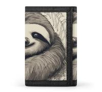 BVKWNTSA Stylish and Durable Sloth My Spirit Animal Printed Tri-fold Wallet, Multi-Card Slots, Large Capacity and Portable
