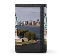 BVKWNTSA Stylish and Durable Statue of Liberty in NYC Printed Tri-fold Wallet, Multi-Card Slots, Large Capacity and Portable