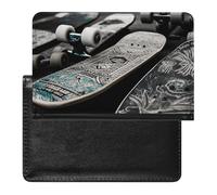 BVKWNTSA Stylish and Practical Skate Boards Printed Passport Protector is Your Perfect Travel Companion, Fully Protecting Your Passport Safety.