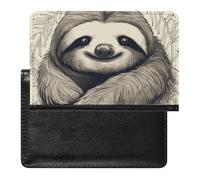 BVKWNTSA Stylish and Practical Sloth My Spirit Animal Printed Passport Protector is Your Perfect Travel Companion, Fully Protecting Your Passport Safety.