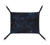 BVKWNTSA Suitable for All Seasons! Canvas Cluster of Stars in Night Sky Printed Pet Hammock, Hanging Cat And Dog Bed, Breathable And Comfortable Essential