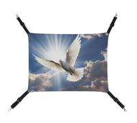 BVKWNTSA Suitable for All Seasons! Canvas Dove Sky Printed Pet Hammock, Hanging Cat And Dog Bed, Breathable And Comfortable Essential