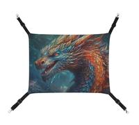 BVKWNTSA Suitable for All Seasons! Canvas Dragon Art Printed Pet Hammock, Hanging Cat And Dog Bed, Breathable And Comfortable Essential