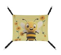 BVKWNTSA Suitable for All Seasons! Canvas Happy Bee Printed Pet Hammock, Hanging Cat And Dog Bed, Breathable And Comfortable Essential