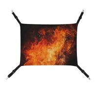 BVKWNTSA Suitable for All Seasons! Canvas Roaring Flame Printed Pet Hammock, Hanging Cat And Dog Bed, Breathable And Comfortable Essential