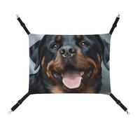 BVKWNTSA Suitable for All Seasons! Canvas Rottweiler Dogs Tongue Head Printed Pet Hammock, Hanging Cat And Dog Bed, Breathable And Comfortable Essential
