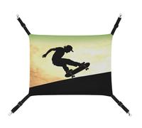 BVKWNTSA Suitable for All Seasons! Canvas Skateboard1 Printed Pet Hammock, Hanging Cat And Dog Bed, Breathable And Comfortable Essential