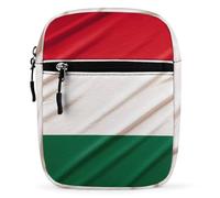 BVKWNTSA Waterproof Utility Crossbody Backpack, Italy Flag Printed Mini Sling Bag for Men Women,Chest Bag for Hiking Travel Sports Running
