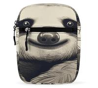 BVKWNTSA Waterproof Utility Crossbody Backpack, Sloth My Spirit Animal Printed Mini Sling Bag for Men Women,Chest Bag for Hiking Travel Sports Running